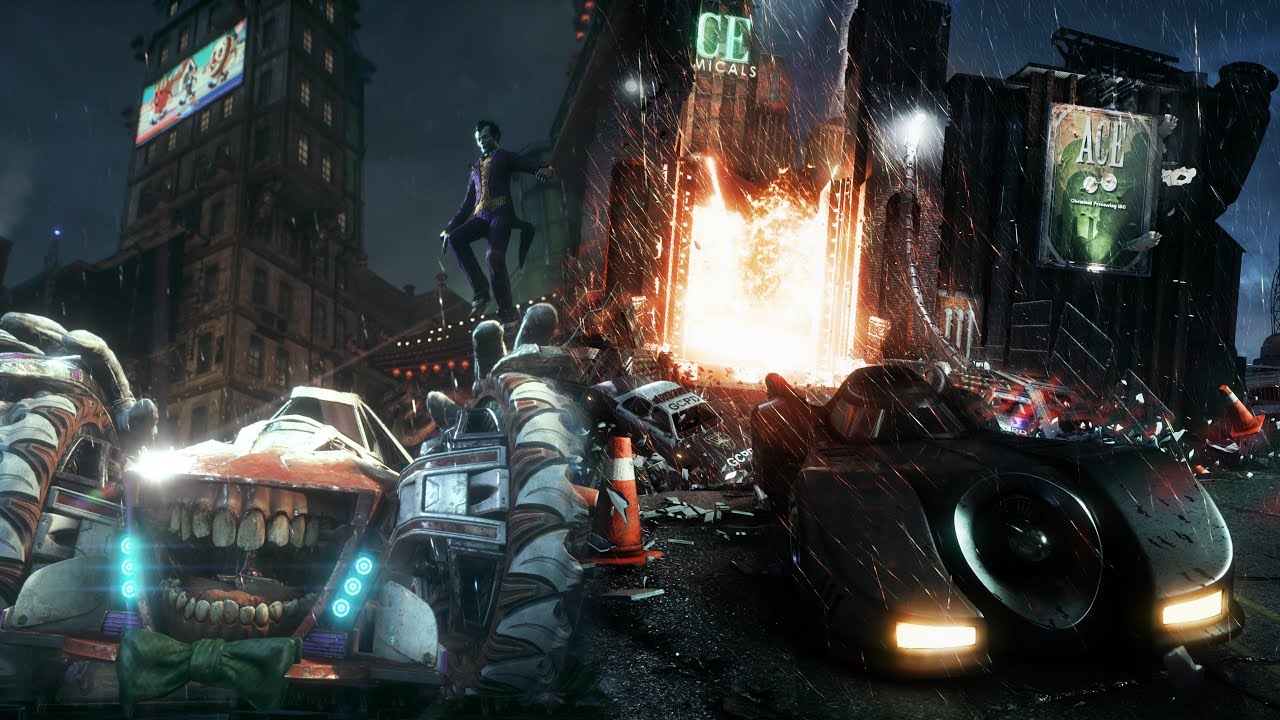 Batman Arkham Knight: Evening The Odds & Ace Chemicals Escape with DLC Skins