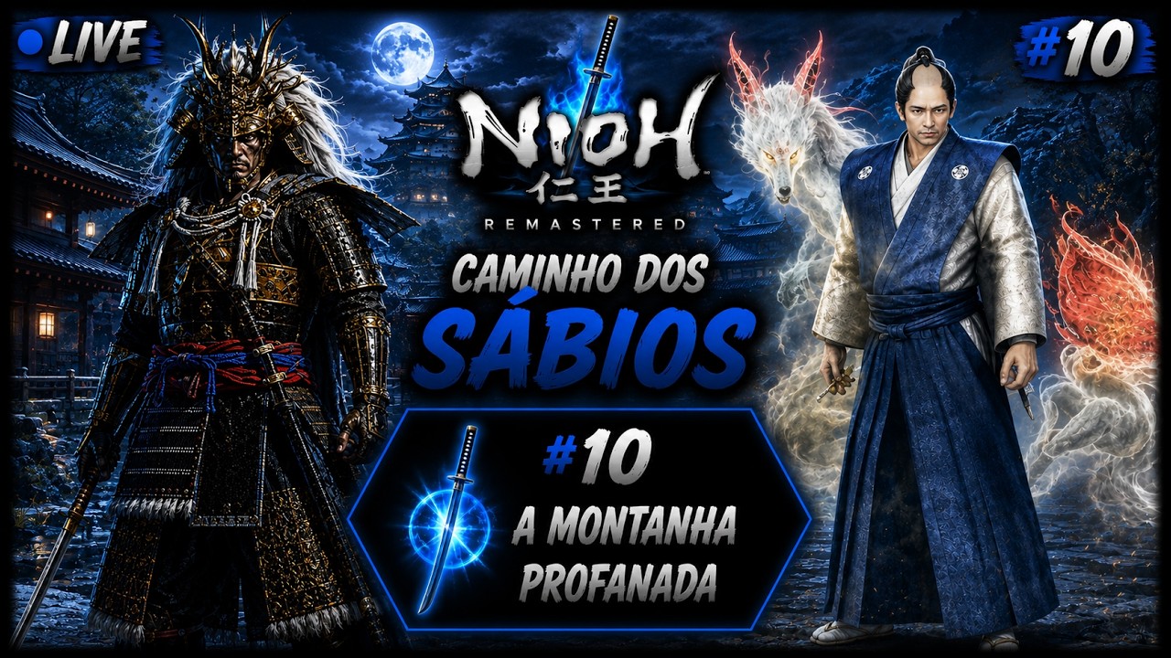 Nioh Remastered - Caminho dos Sábios #10 A Montanha Profanada| Projeto 2026