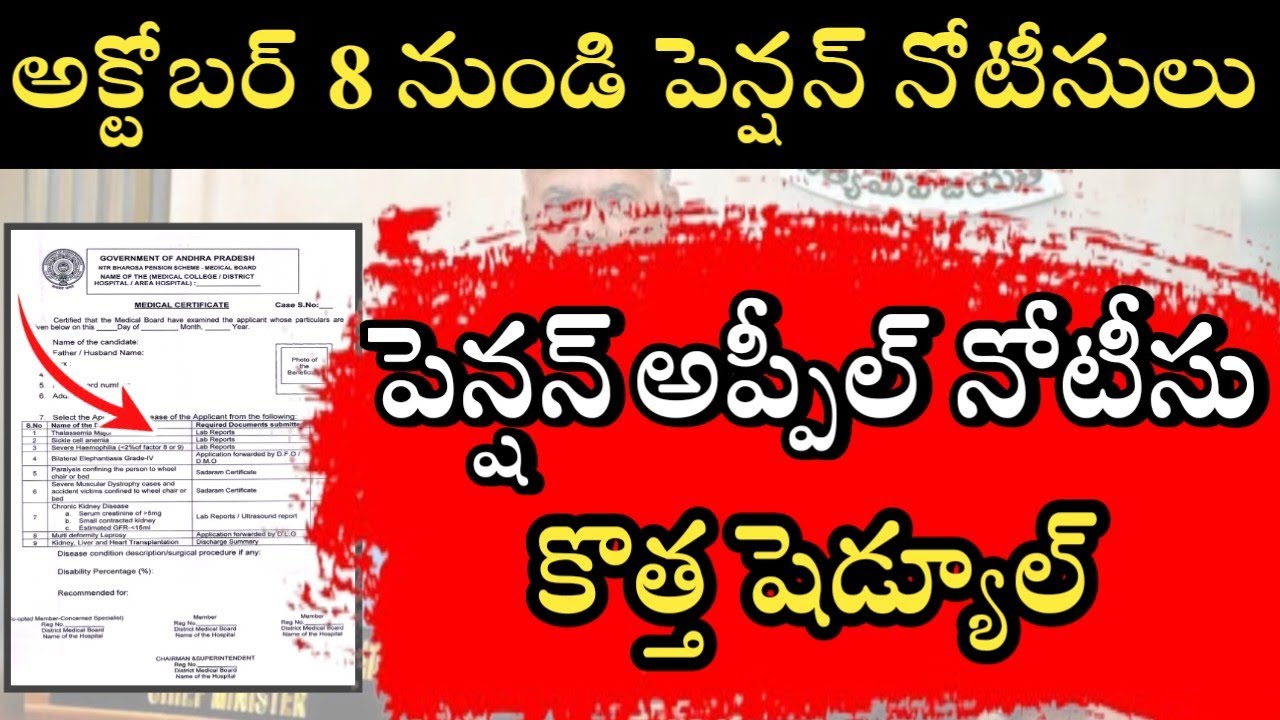NTR Bharosa Pension Latest Update 2025 | Disabled Pensioners Re-Assessment from October 8