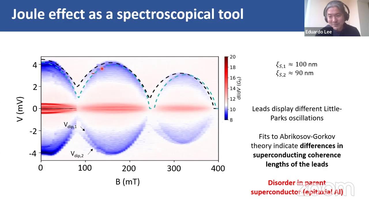 Joule spectroscopy of hybrid superconductor-semiconductor nanodevices, Eduardo Lee, 12 CET