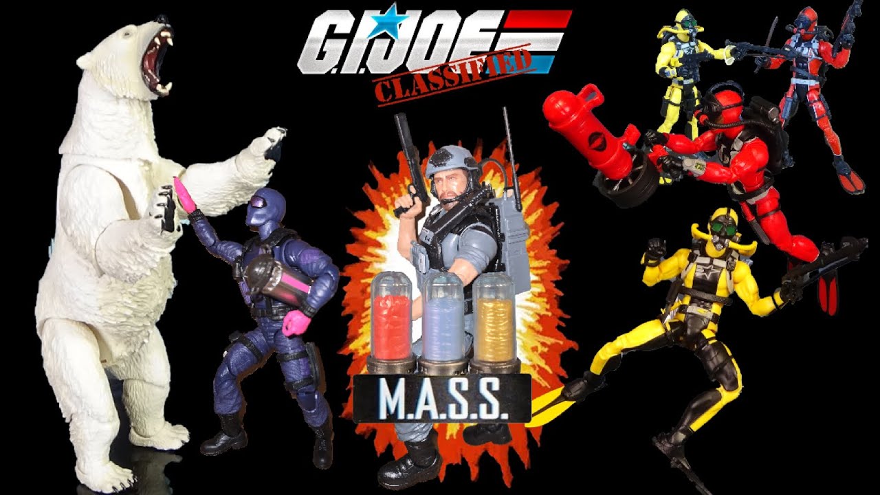 G.I. Joe Classified M.A.S.S. Device Snake Eyes и Polar Bear Breaker Joe Diver Cobra Diver, два ко...