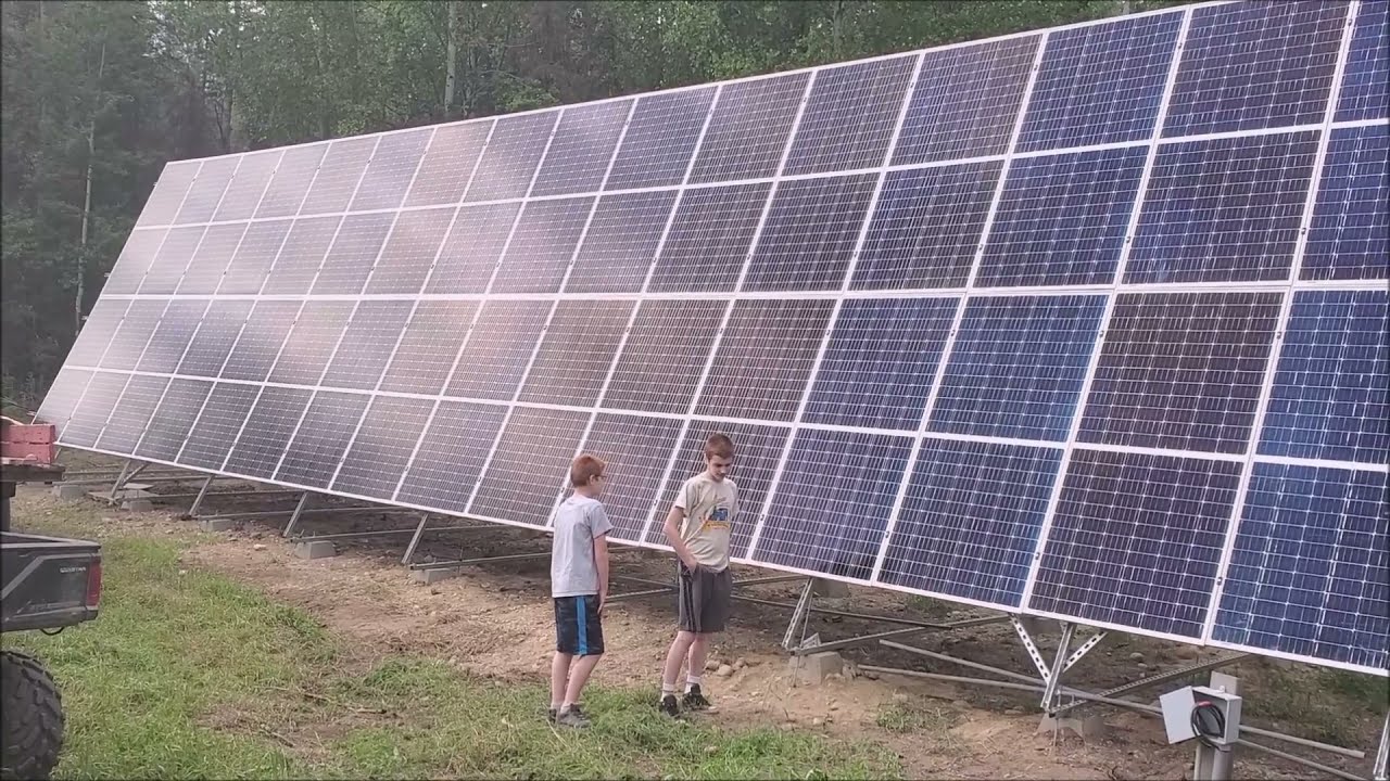 DIY ground mount Alaskan solar