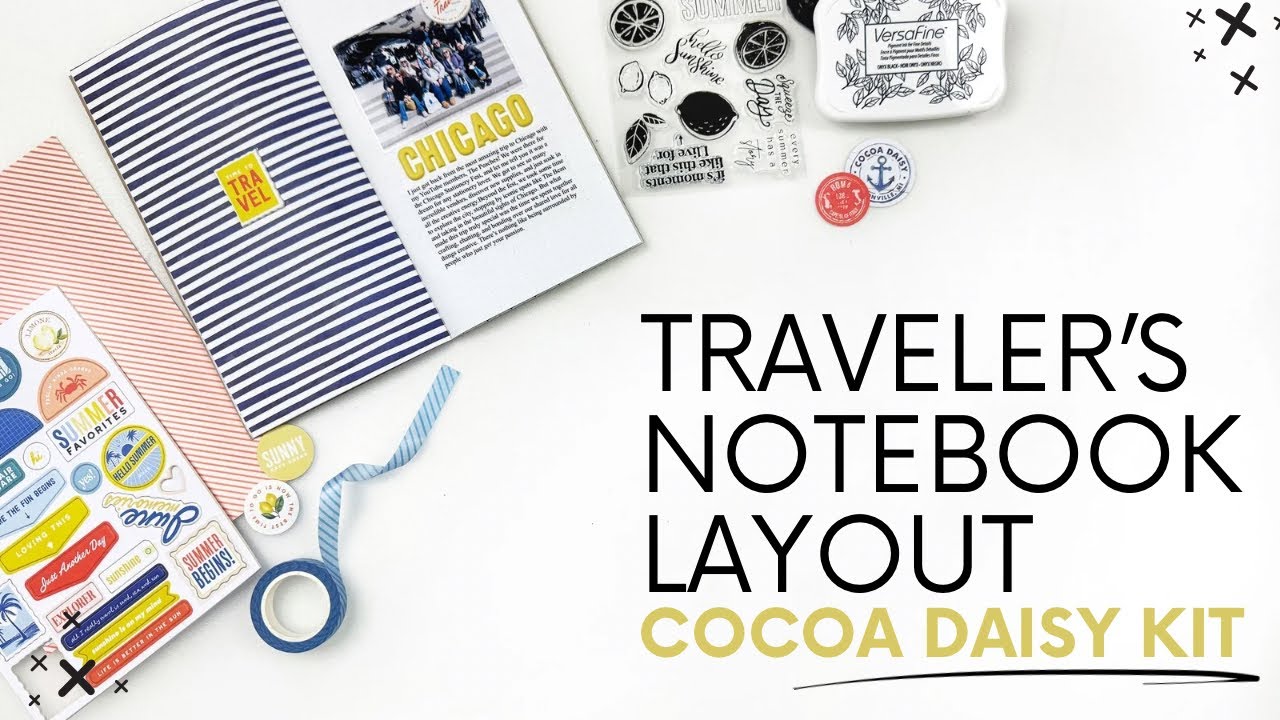 Traveler's Notebook Layout 2025 | Cocoa Daisy Mediterranean Muse Kit Unboxing