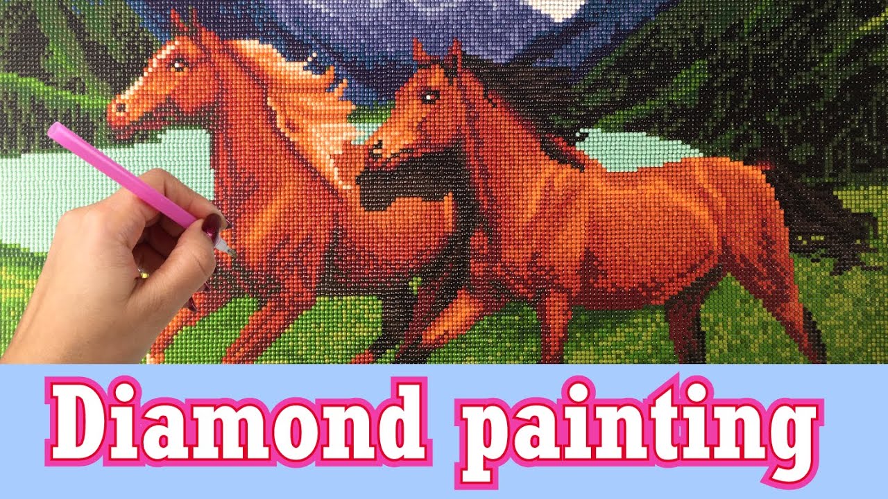 Diamond painting paarden van ACTION voor 5 euro