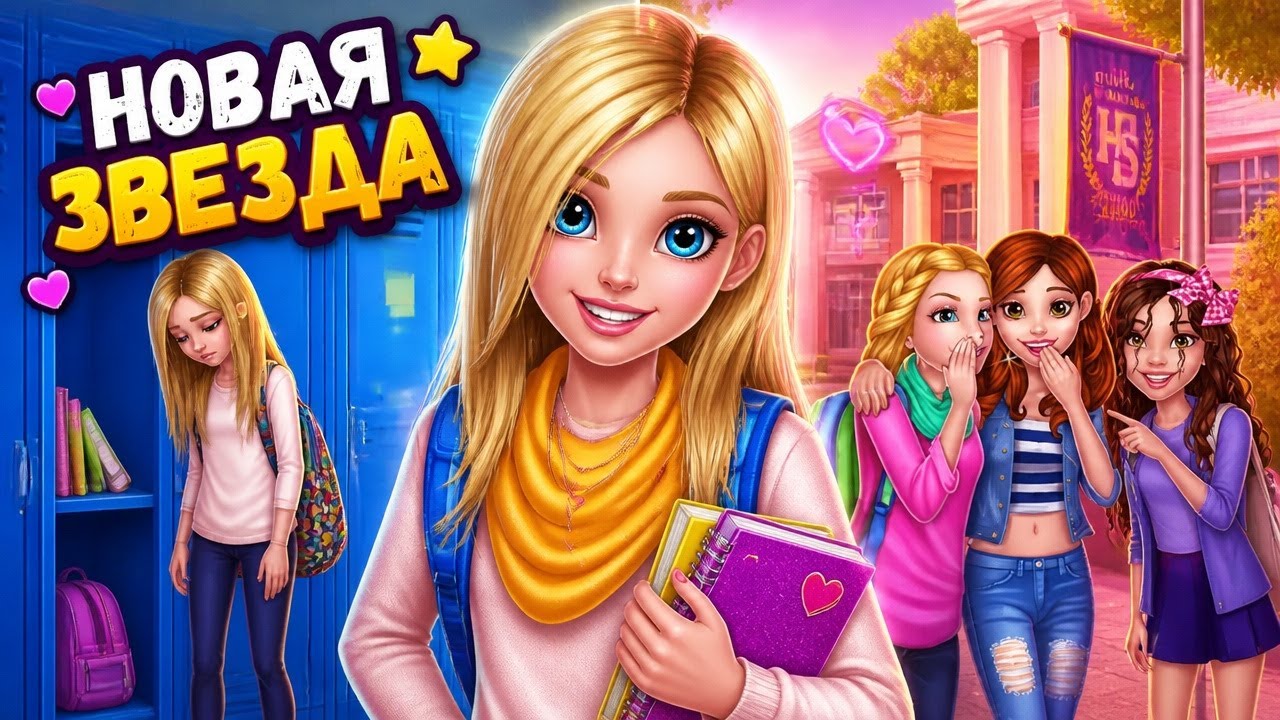 Новенькая в старшей школе * Игра для девочек про школу от Tabtale
