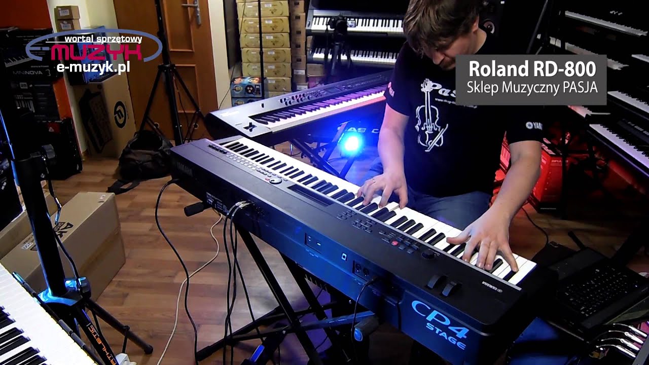 Roland RD 800 vs Yamaha CP 4 Stage demo comparison - porównanie RD800 i CP4