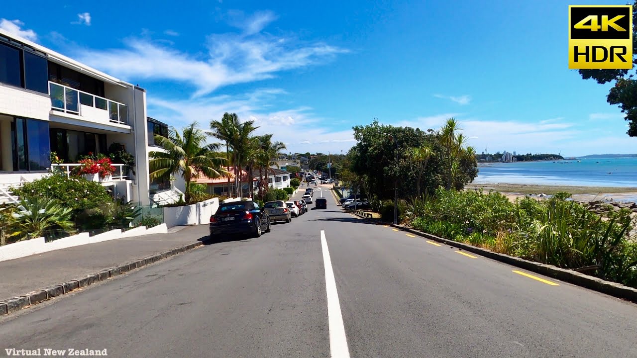 【4K HDR】Driving From Missionbay To Auckland City New Zealand!