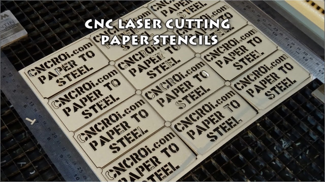 CNC Laser Cutting  Custom Paper Stencils