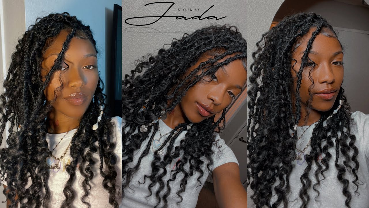 *DETAILED* Easy & Affordable Soft locs | Goddess Locs with curly ends | DIY AT HOME