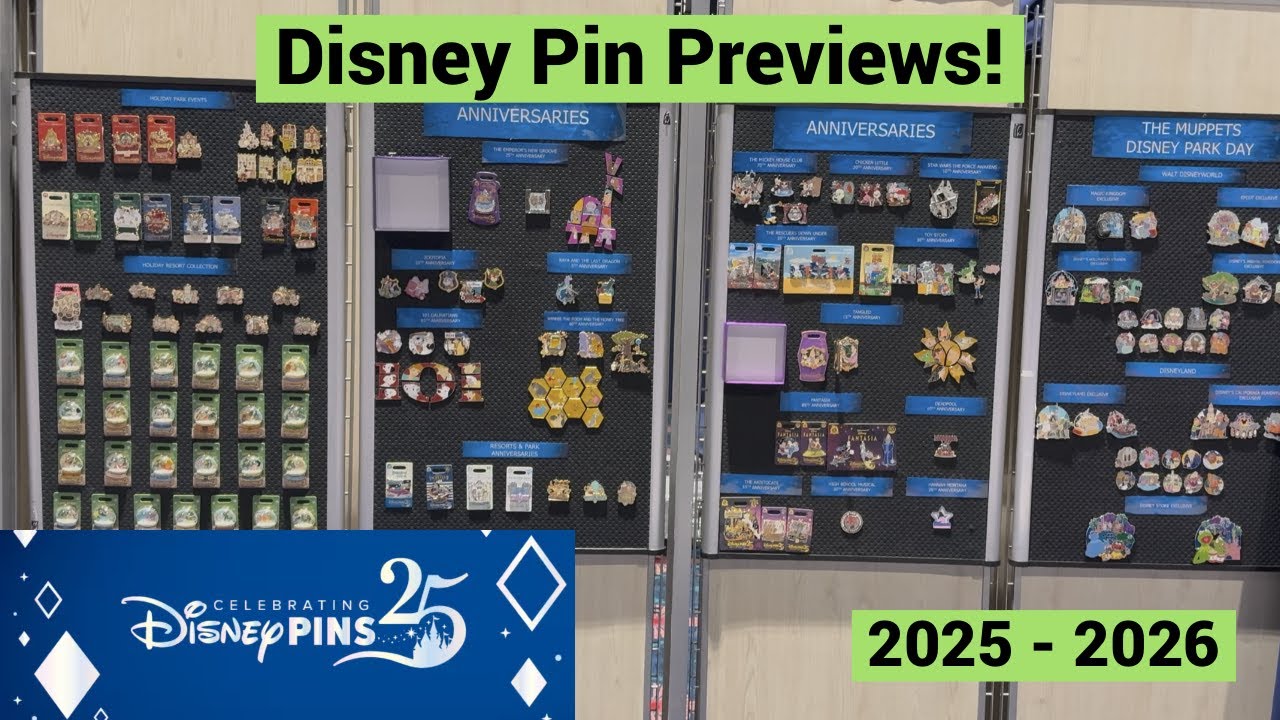 ПРЕДВАРИТЕЛЬНЫЙ ПРОСМОТР ПИН-КОДОВ DISNEY 2025-2026! (Мероприятие, посвящённое 25-летию значков D...