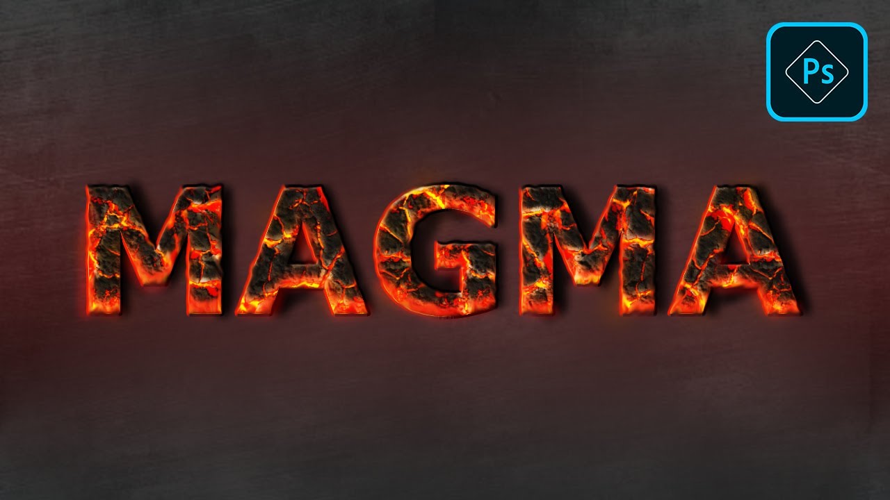 Текстовый эффект Magma в Adobe Photoshop - Уроки Photoshop