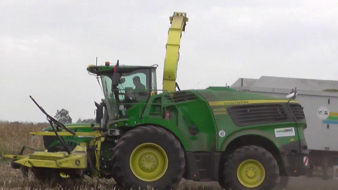 Mais Häckseln 2019 mit John Deere 9900i Häcksler u. Kemper 490 Plus