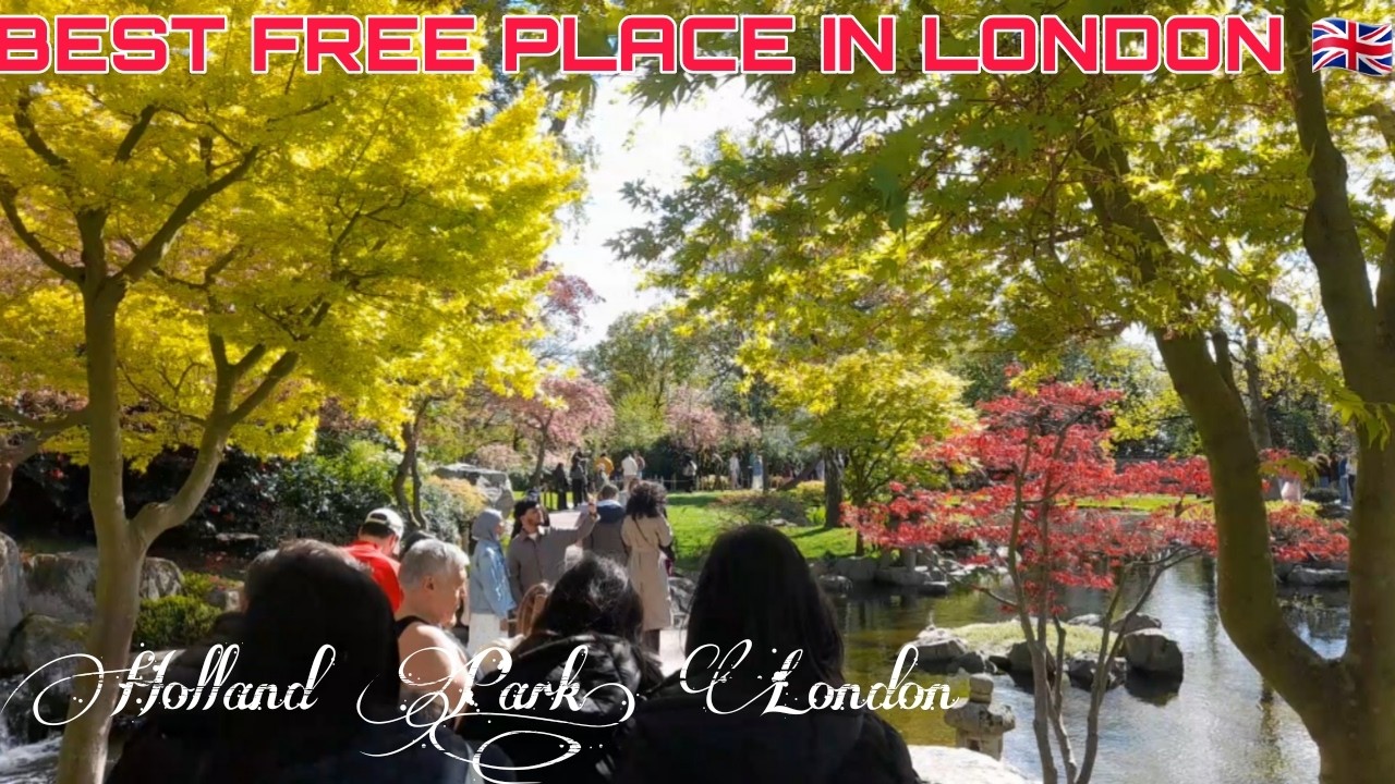 Holland Park London Tour 🇬🇧 | Kyoto Garden, Dutch Garden & Sports Area | Must Visit Park in London!