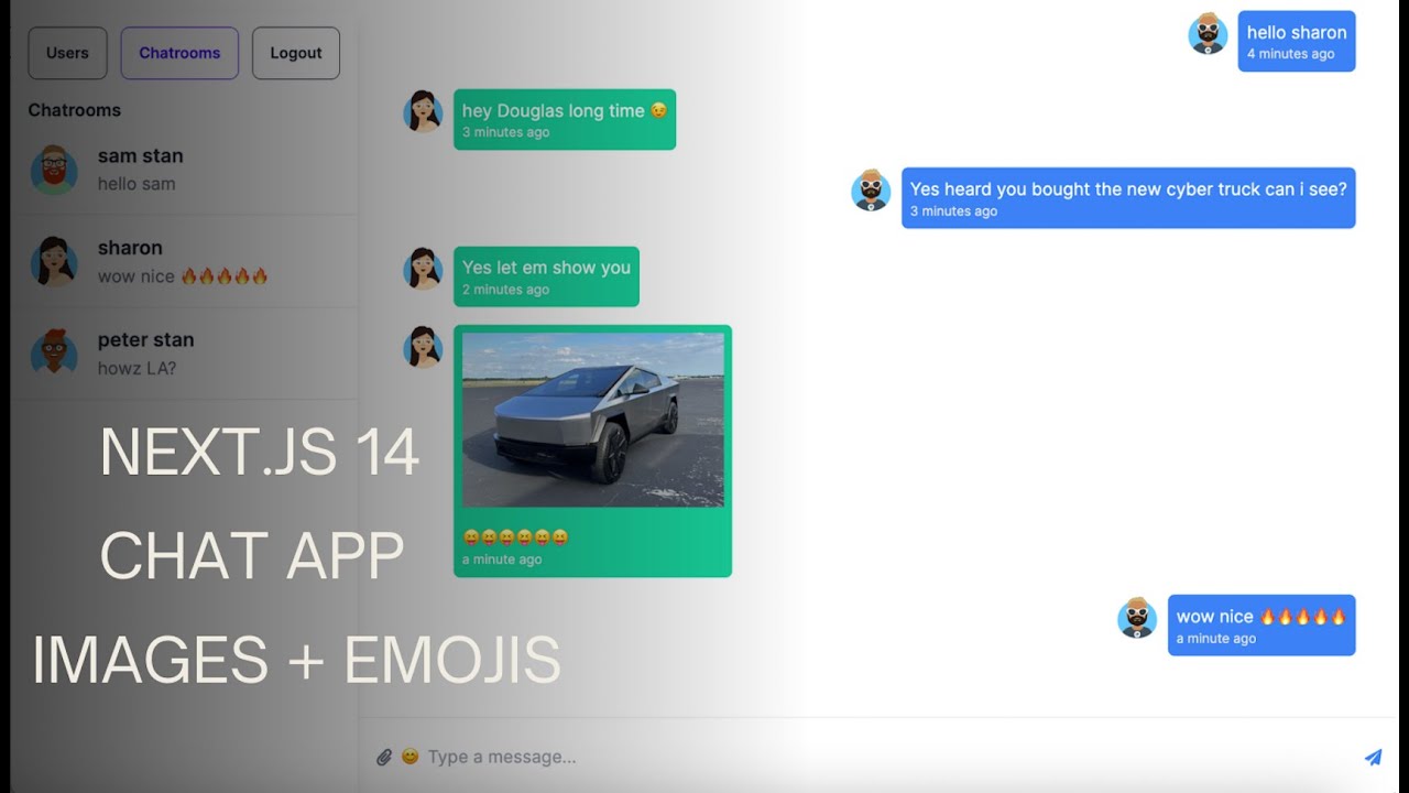 Let's build a chat app with next js and firebase (text , image & emoji's)