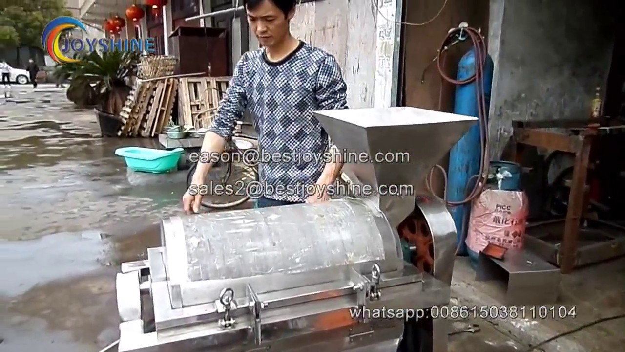 mango juicer, electric mango pulp machine, making mango pulp