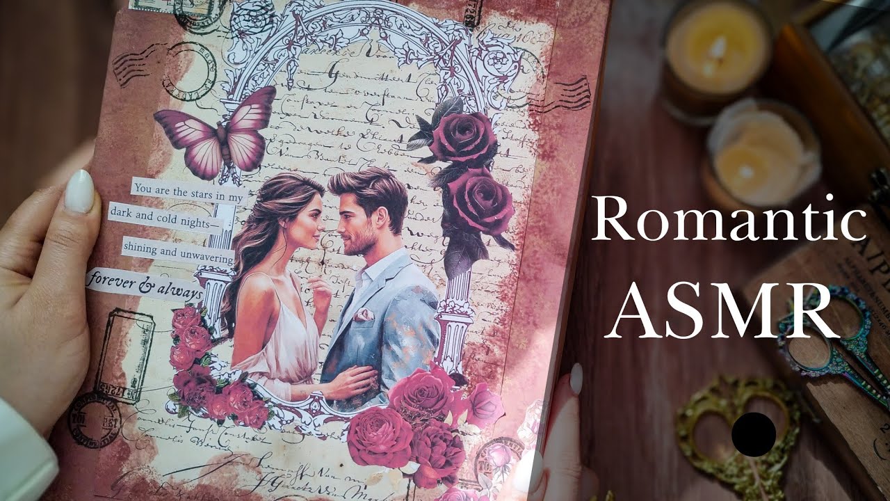 Soft Paper Sounds ASMR 🌹 Romantic Valentine Journal