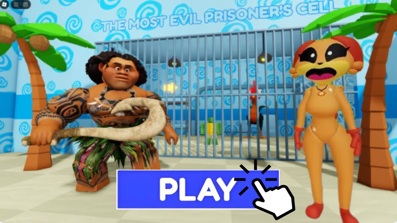 DOGDAY GIRL VS MOANA 2 BARRY’S PRISON RUN | SCARY OBBY | ROBLOX 