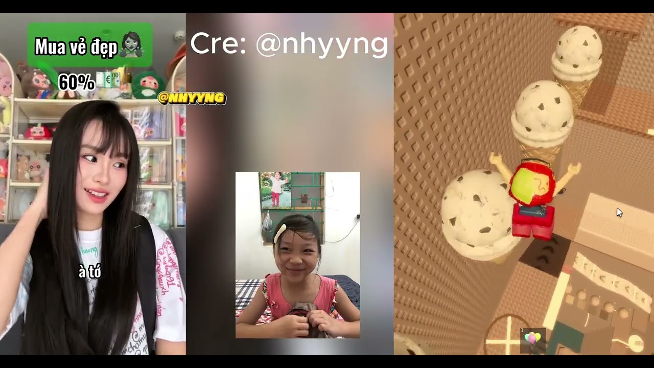 Vẻ đẹp bằng tiền/ chơi game kể chuyện. Cre: @nhyyng