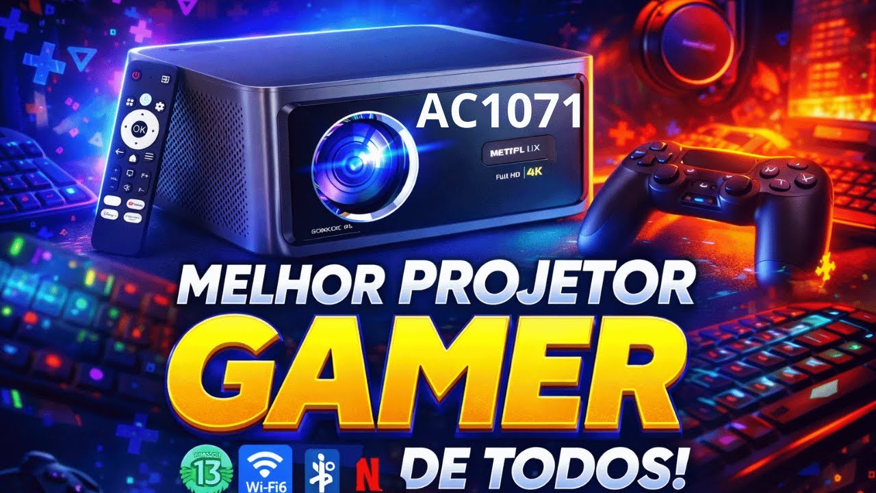 Melhor Projetor Gamer de Todos? Testei Esse Aqui!