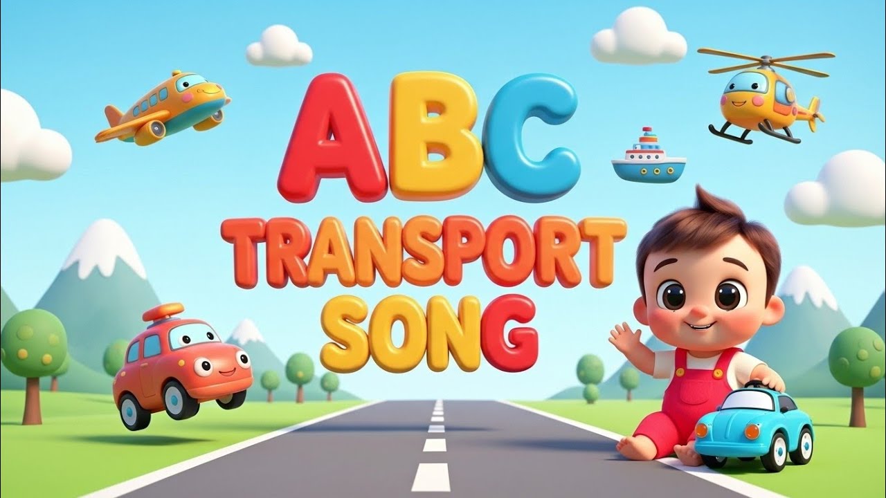 ABC Transport Song 🚗✈️ | Learn Vehicles A–Z | Fun Travel Poem for Kids | SK Kids Songs