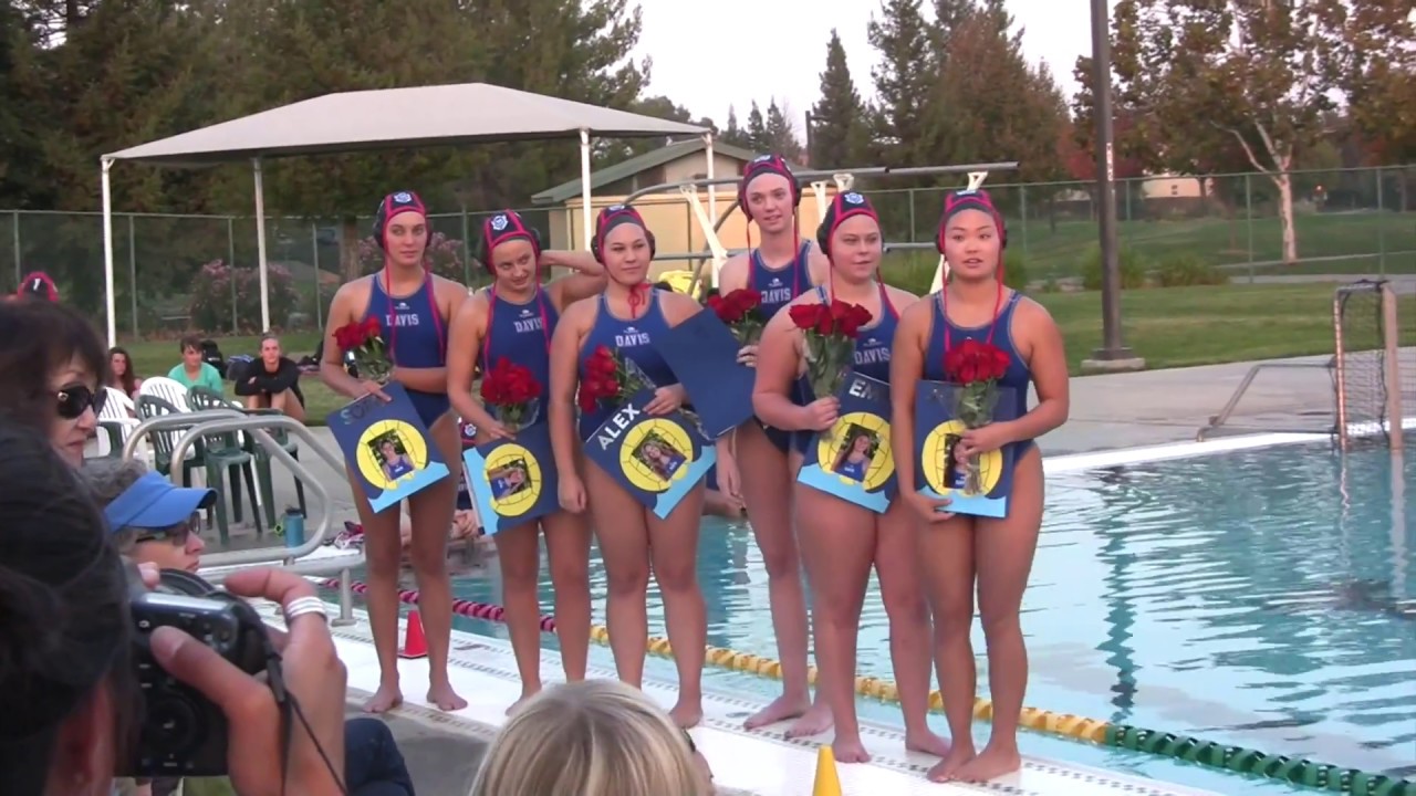 Davis Girl's Water Polo Senior Night