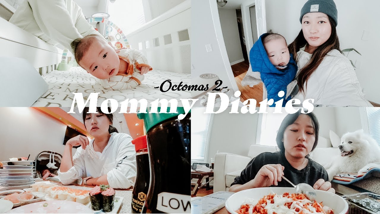 [Octomas 🎃] Baby Boy getting ready to flip!+My fav Sushi Rotary + what I eat vlog!