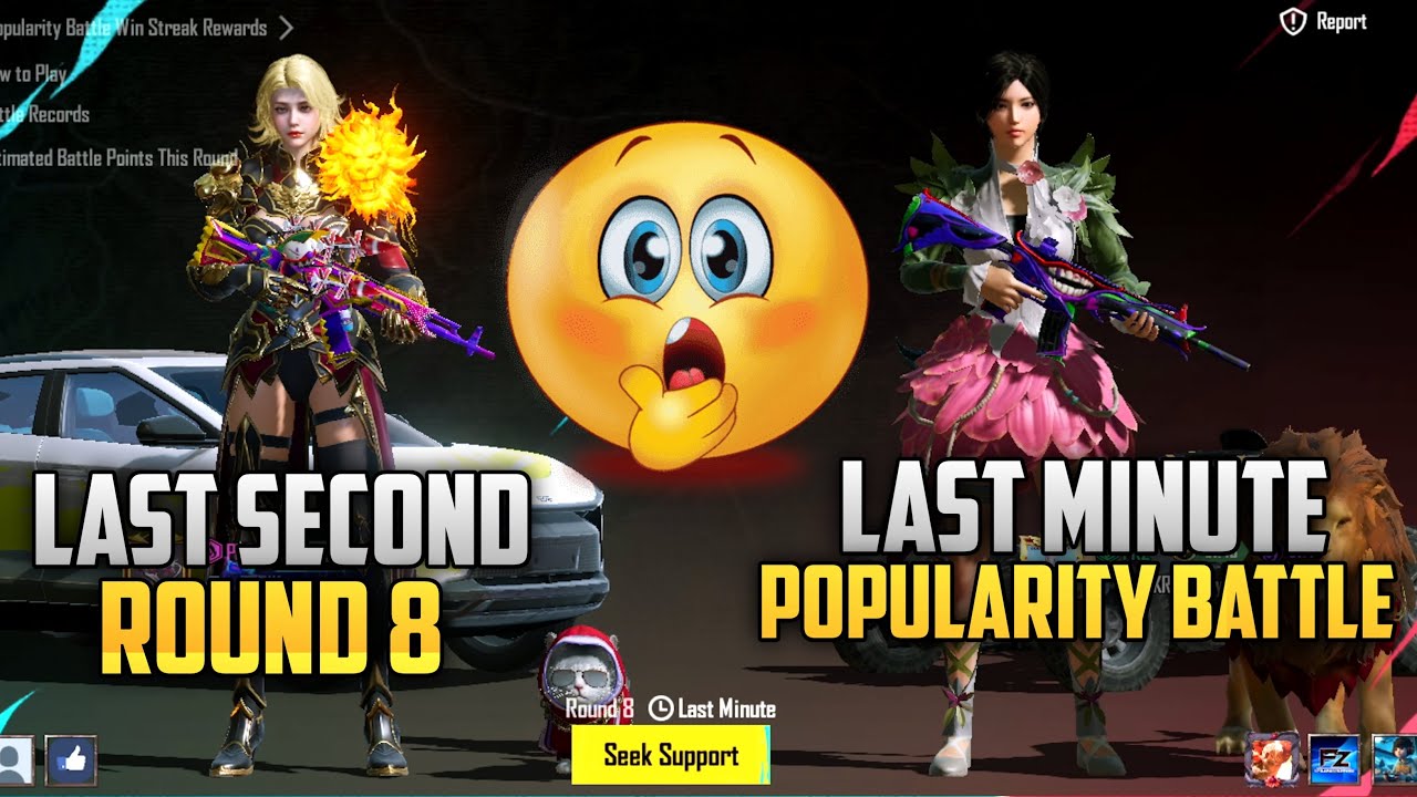 LAST SECOND POPULARITY BATTLE ROUND 8 | 130K SNIPE POPULARITY BATTLE BGMI