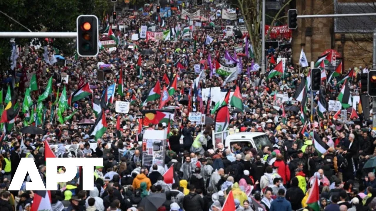 Mass Protests Across Australia Against Israel’s War in Gaza | Thousands Rally Nationwide | APT