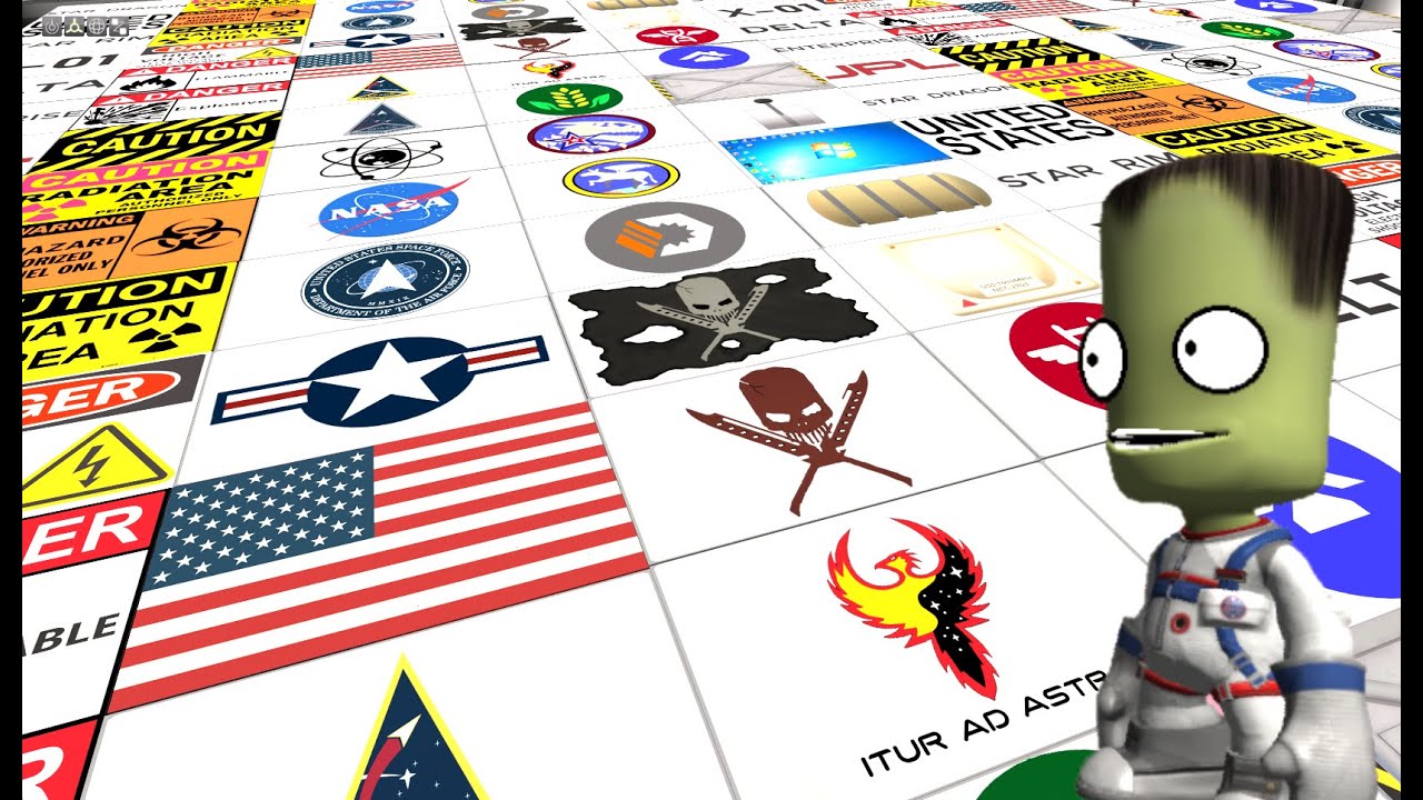 CUSTOM FLAGS HOW TO IN KSP KERBAL SPACE PROGRAM.