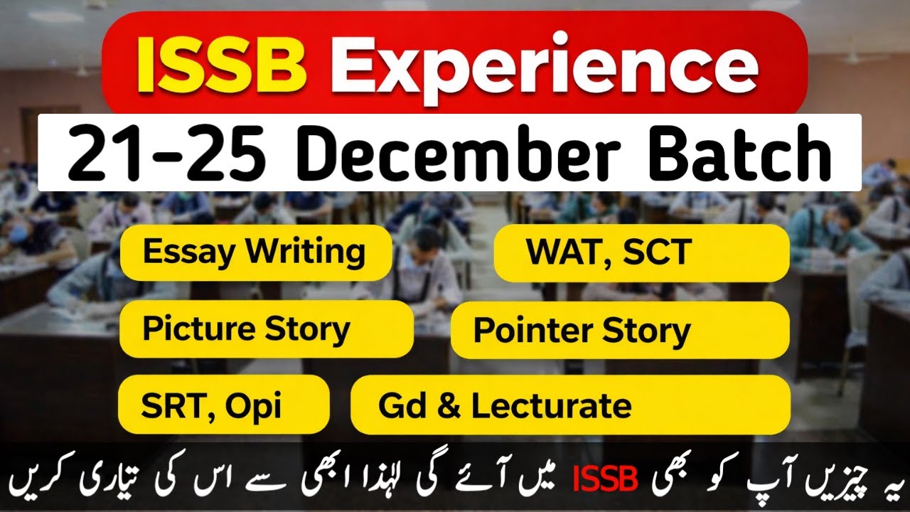 ISSB Experience 21–25 Batch | PMA, PN Cadet, PAF LCC, TCC ISSB Complete Preparation