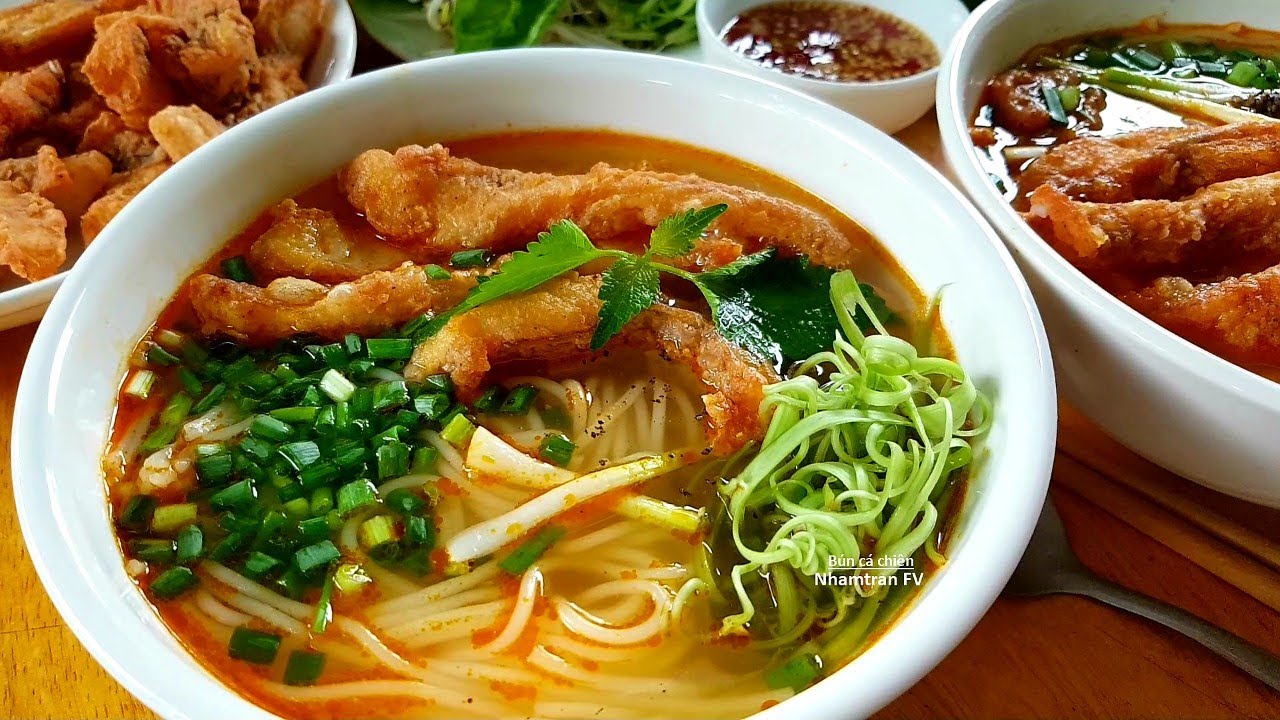 BÚN CÁ CHIÊN giòn nước lèo món ngon lạ vị dịp cuối tuần rất ngon cách nấu đơn giản |Nhamtran FV