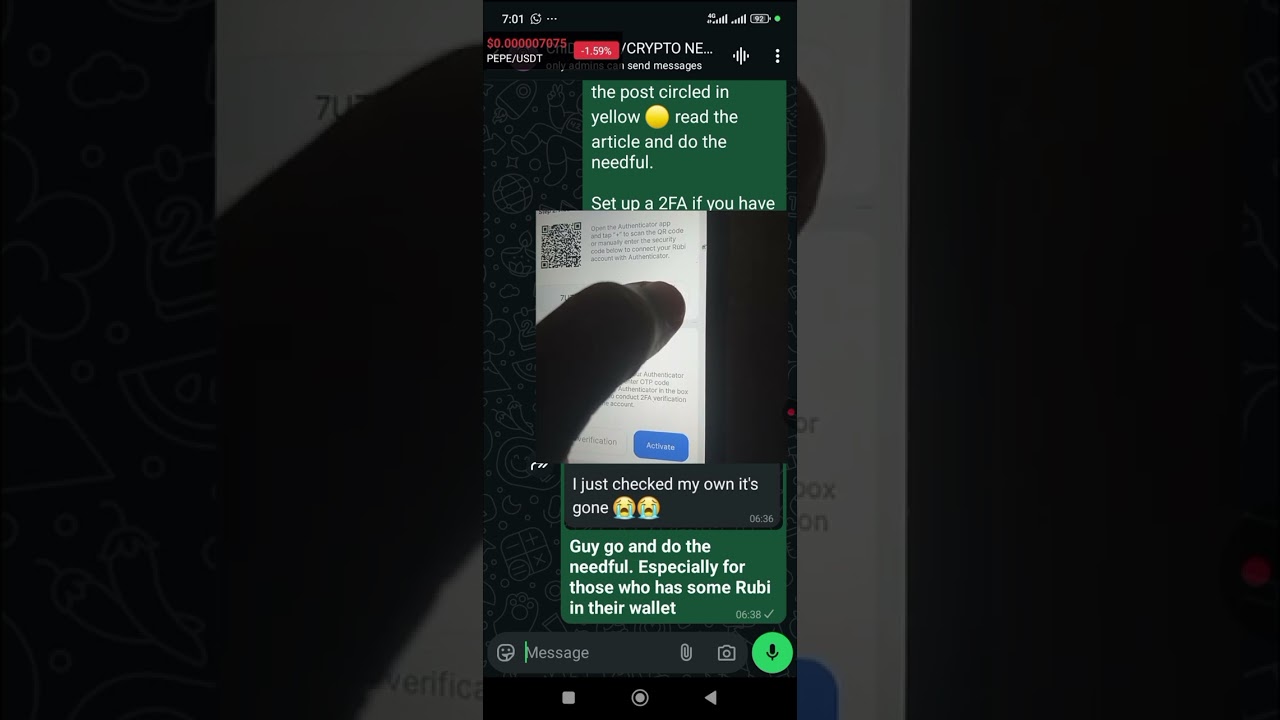 HOW TO DO RUBI TWO FACTOR AUTHENTICATION (2FA) FOR SECURED RUBI WALLET.