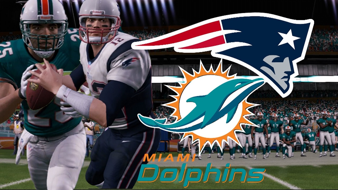 DREW BREES VS TOM  BRADY ROUND 1 - MADDEN 13 DOLPHINS FRANCHISE