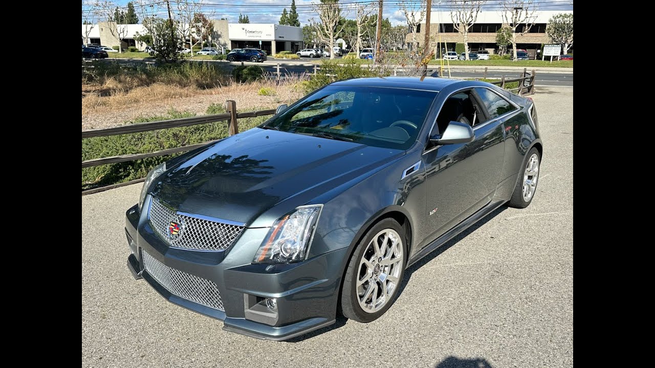 2011 Thunder Gray Cadillac CTS V Coupe