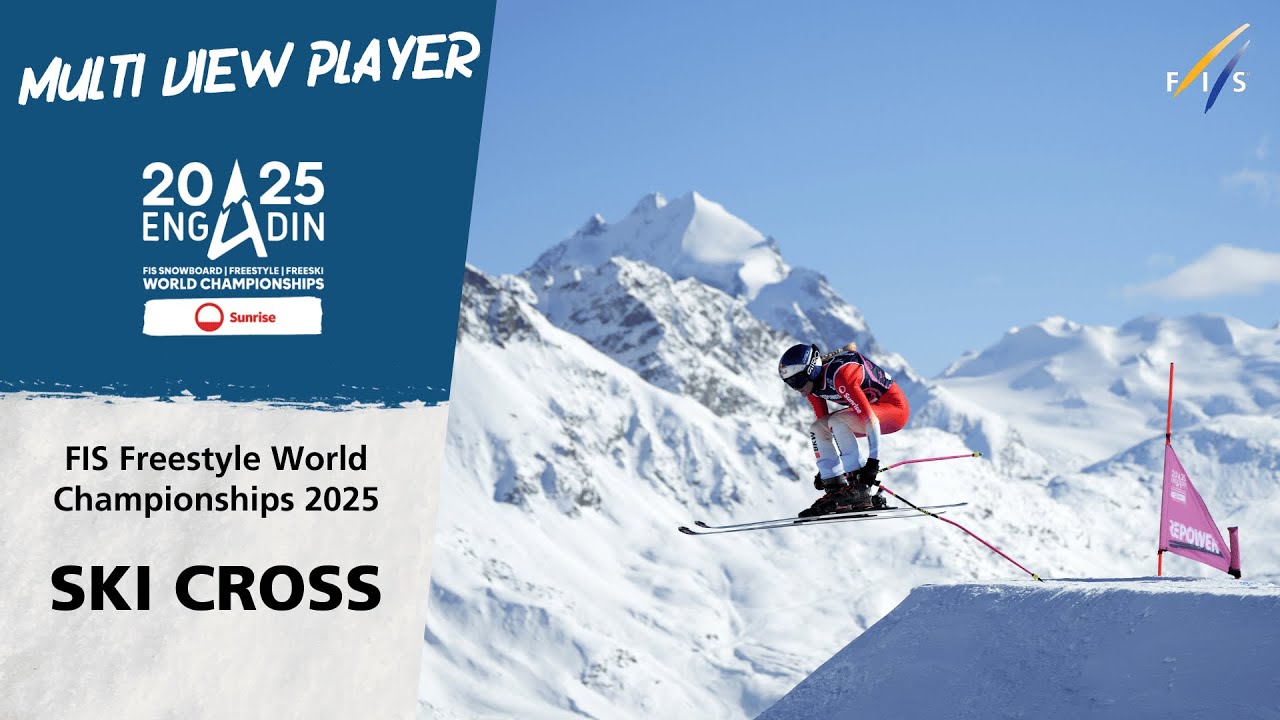 Ski Cross Multi View Player at World Champs | Engadin 2025