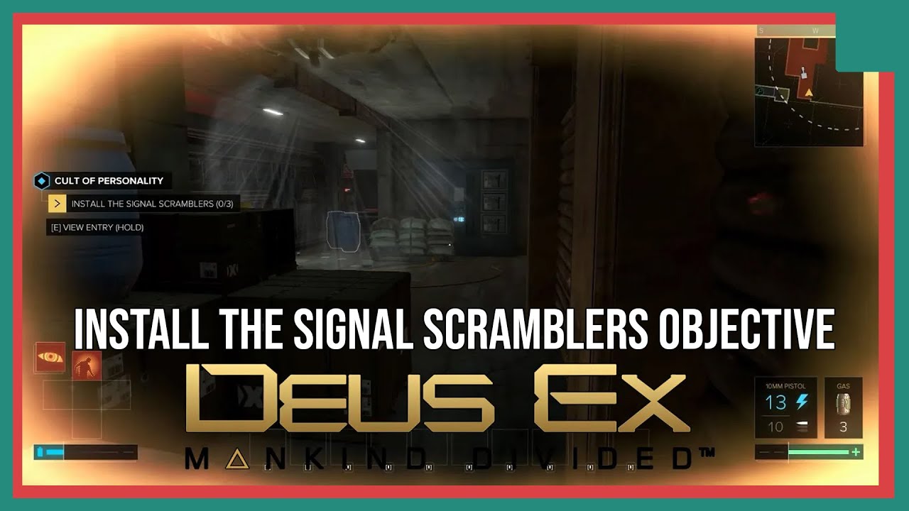 Deus Ex Mankind Divided - SM02 Cult of Personality, Install the Signal Scramblers Objective Guide