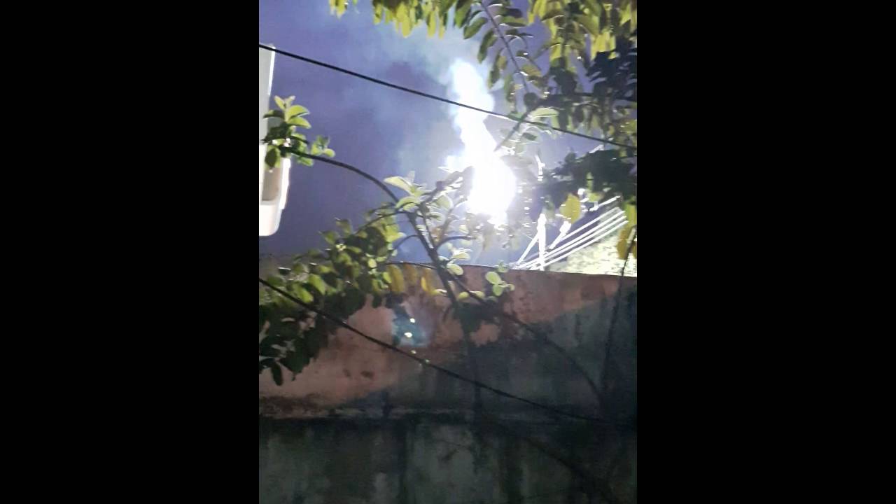 Explosão da alta tensão