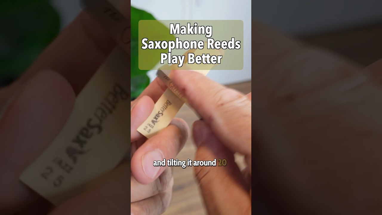 Instant Improvement to Every Sax Reed is So Easy Now