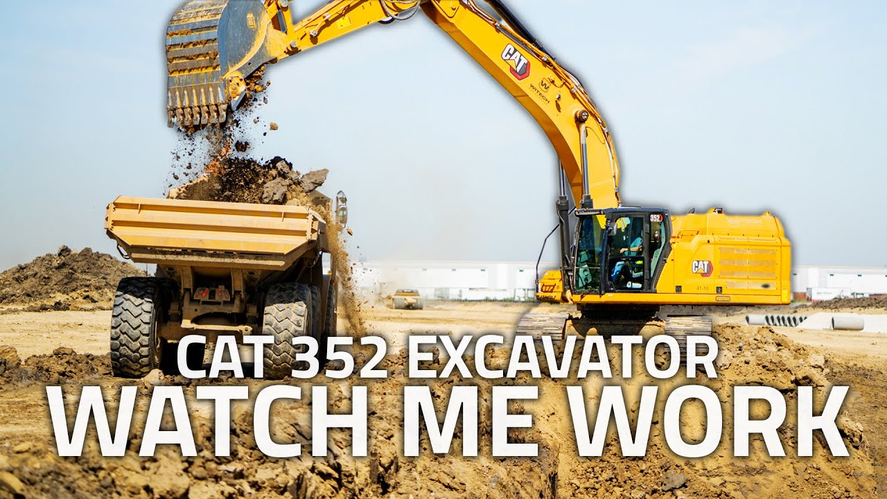 CAT 352 Excavator | Witech Excavating | Watch Me Work 4