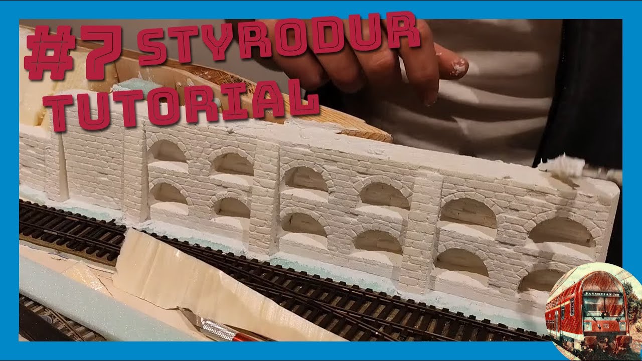 #7 Stützmauer auf der Modelleisenbahn aus Styrodur - Tutorial