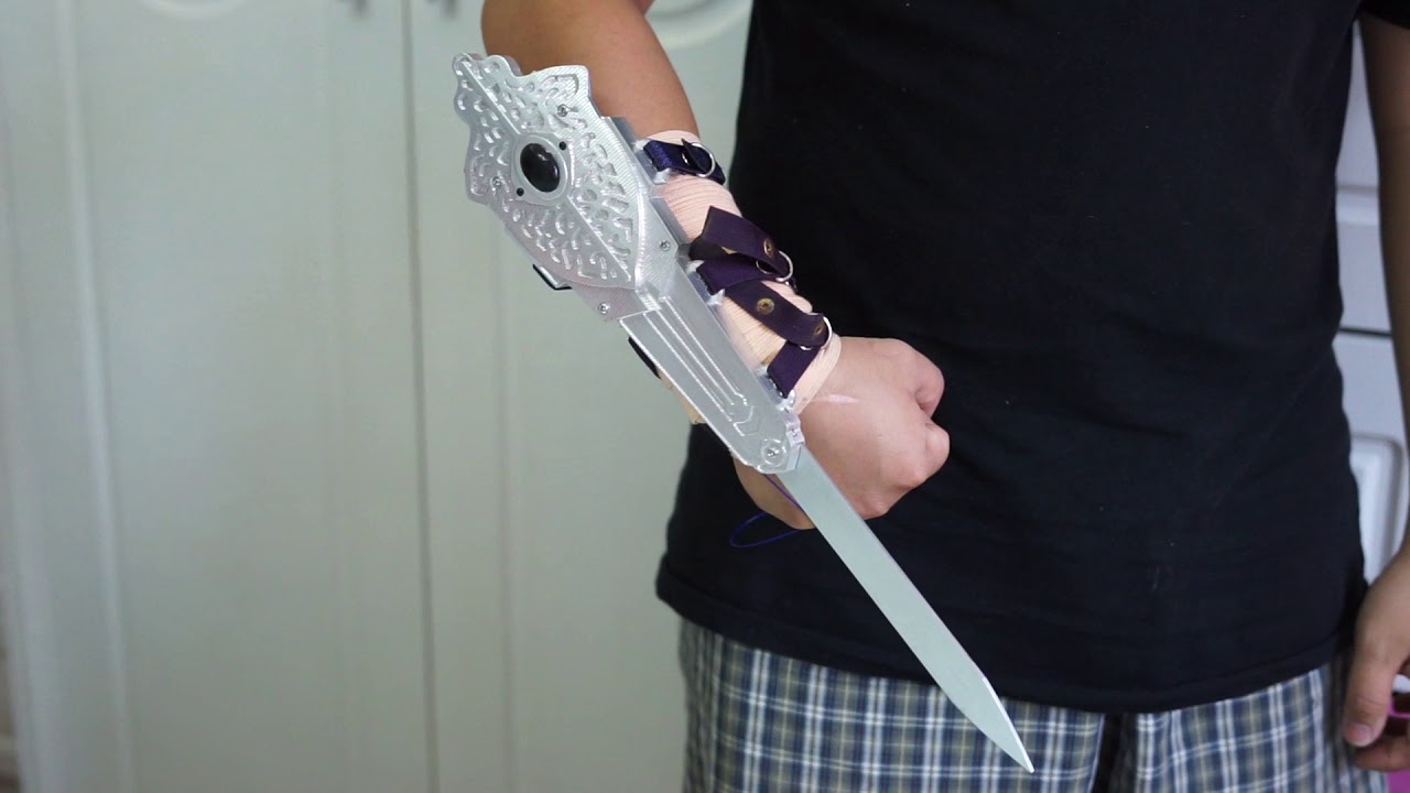 The Real Assassin's Creed Metal Valhalla Hidden Blade by ImDeePain Reborn - introduce pulley system