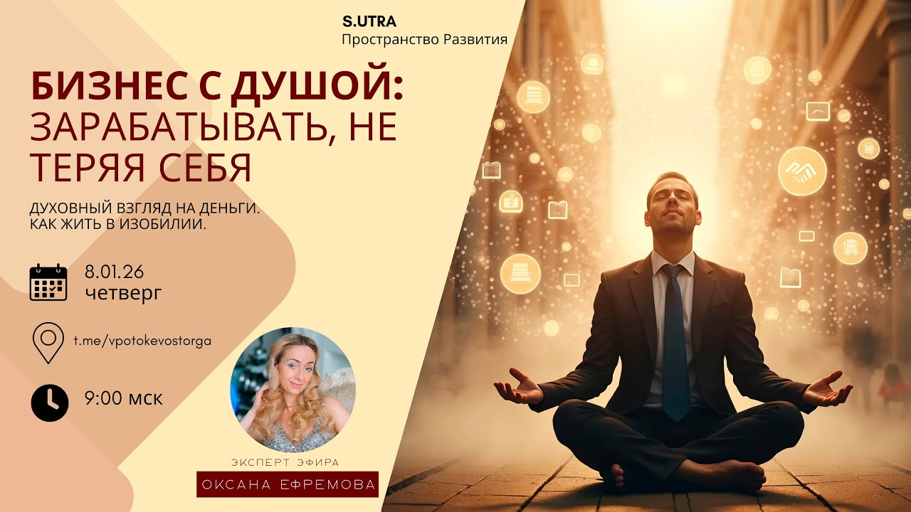 БИЗНЕС С ДУШОЙ. ЗАРАБАТЫВАТЬ, НЕ ТЕРЯЯ СЕБЯ.💰Духовный взгляд на деньги. Как жить в изобилии.