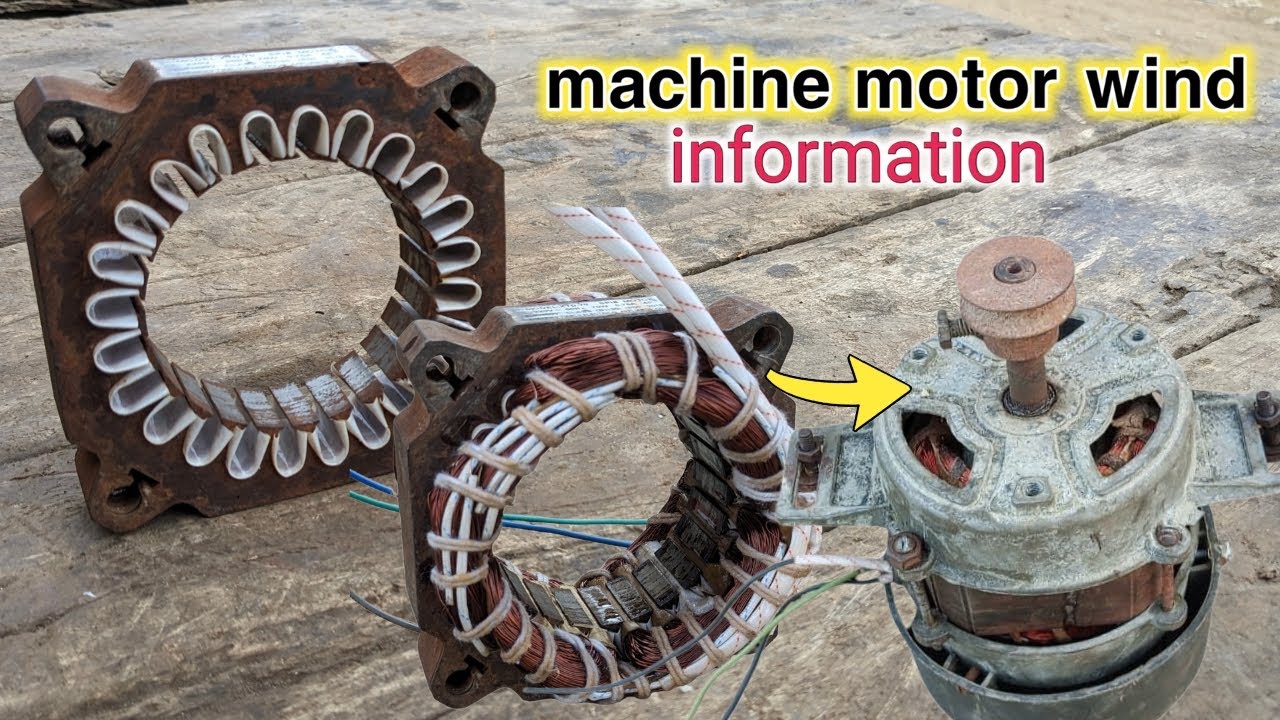 dryer machine motor wind information|| machine motor wind Kearney ka tarika.