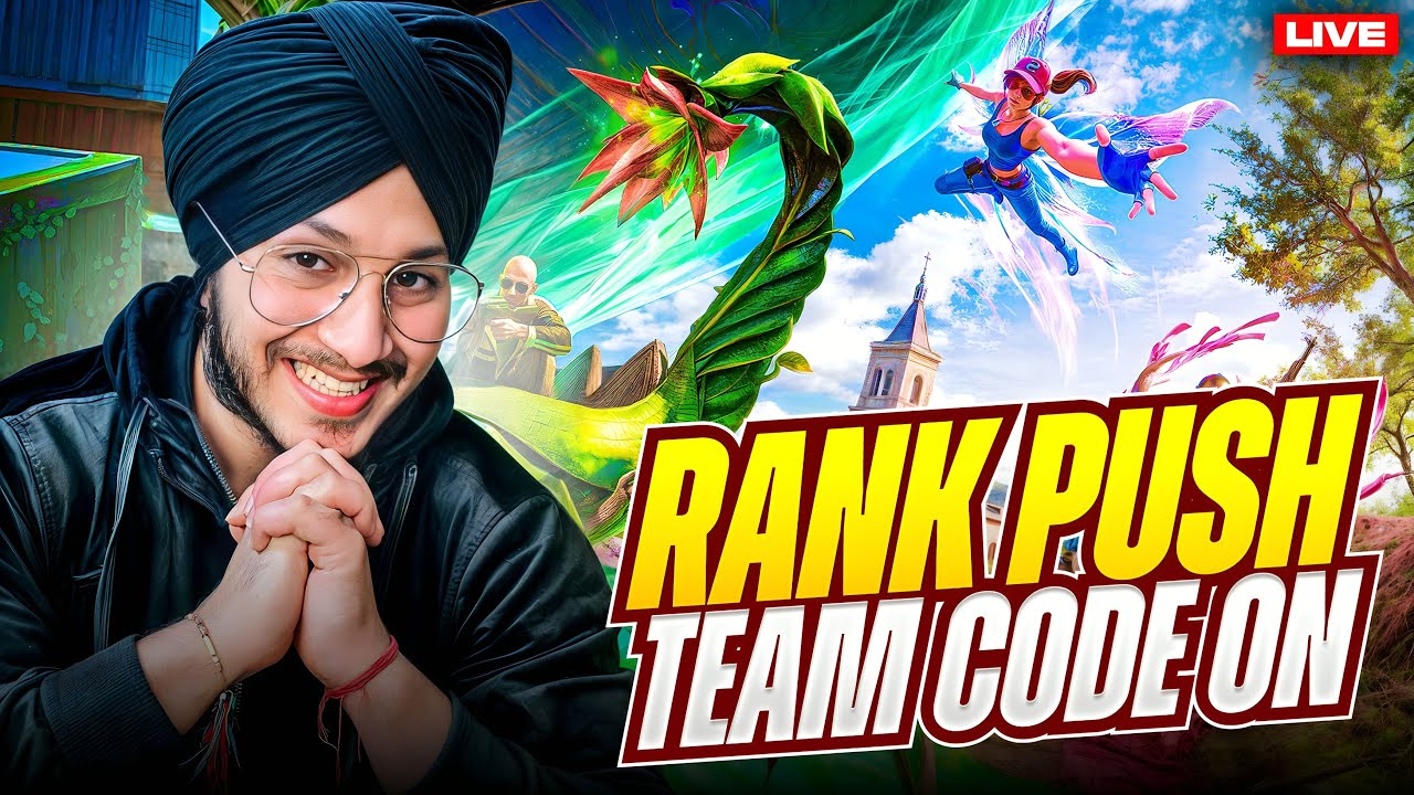 Team Code ON 🔥 iPhone 16 Pro 120 FPS Rush Gameplay | Rank Push (BGMI Live)
