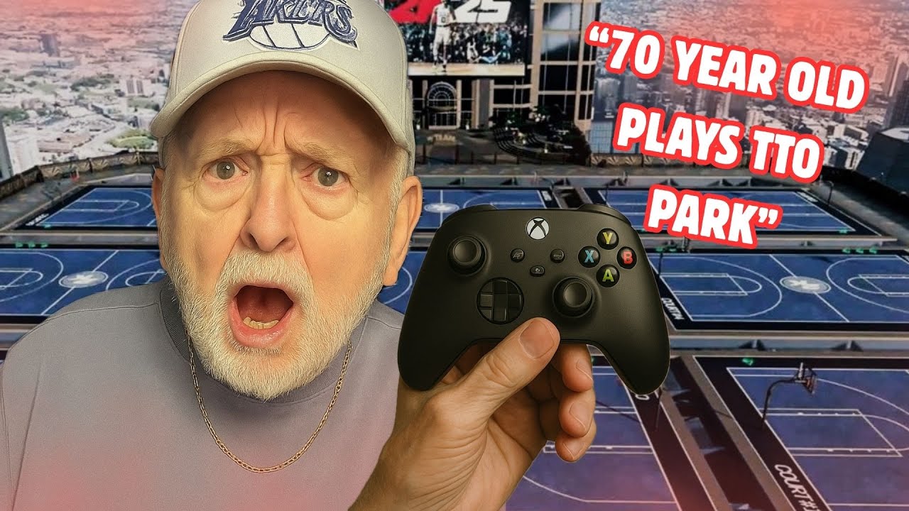 I LET MY GRANDPA TROLL THE TRIPLE THREAT PARK | NBA 2K25 MYTEAM
