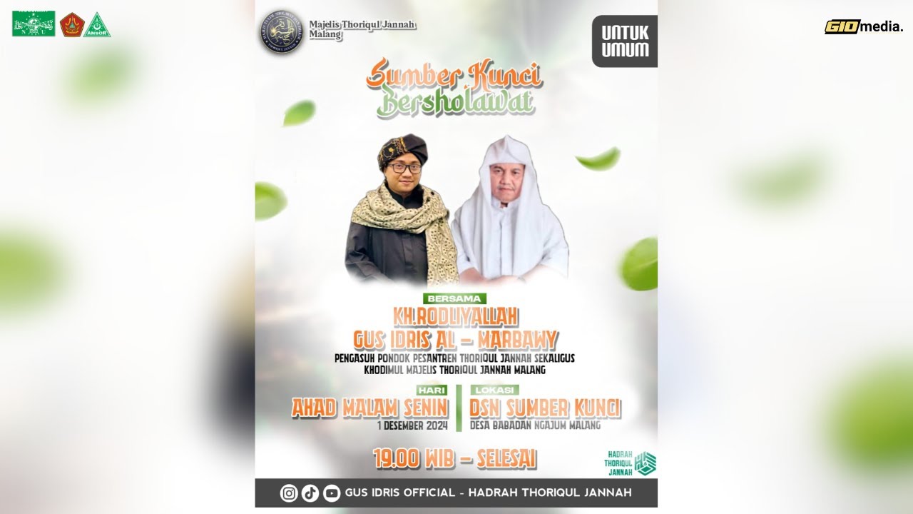 🔴 LIVE | Rutinan Malam Senin Majelis Thoriqul Jannah | 1 Desember 2024