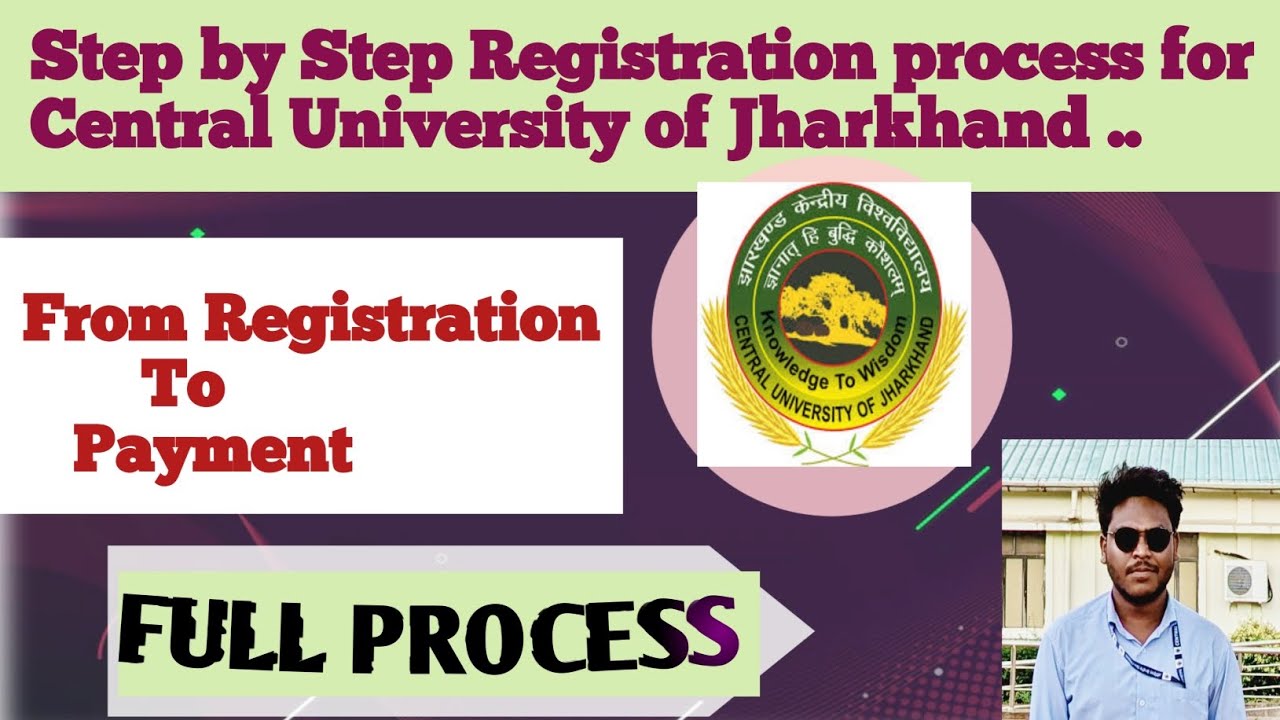 Registration process for Central University of Jharkhand/ FULL PROCESS/ #cuj