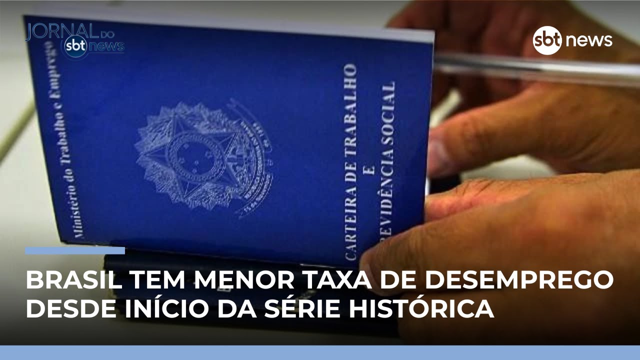Brasil registra menor desemprego desde 2012, aponta IBGE | #JornaldoSBTNews