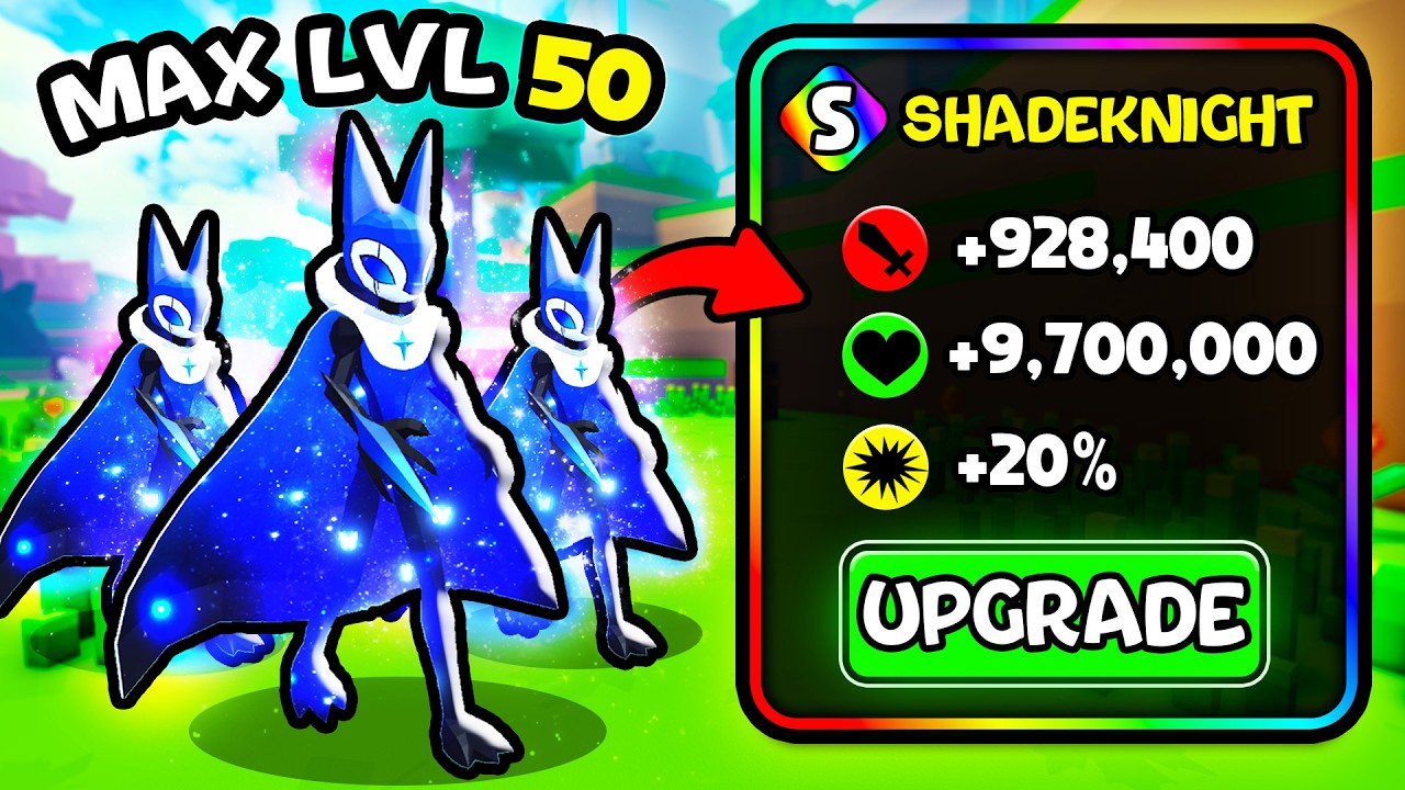 Unlocking *MAX LEVEL 50* ShadeKnight in Catch a Monster! (Roblox)