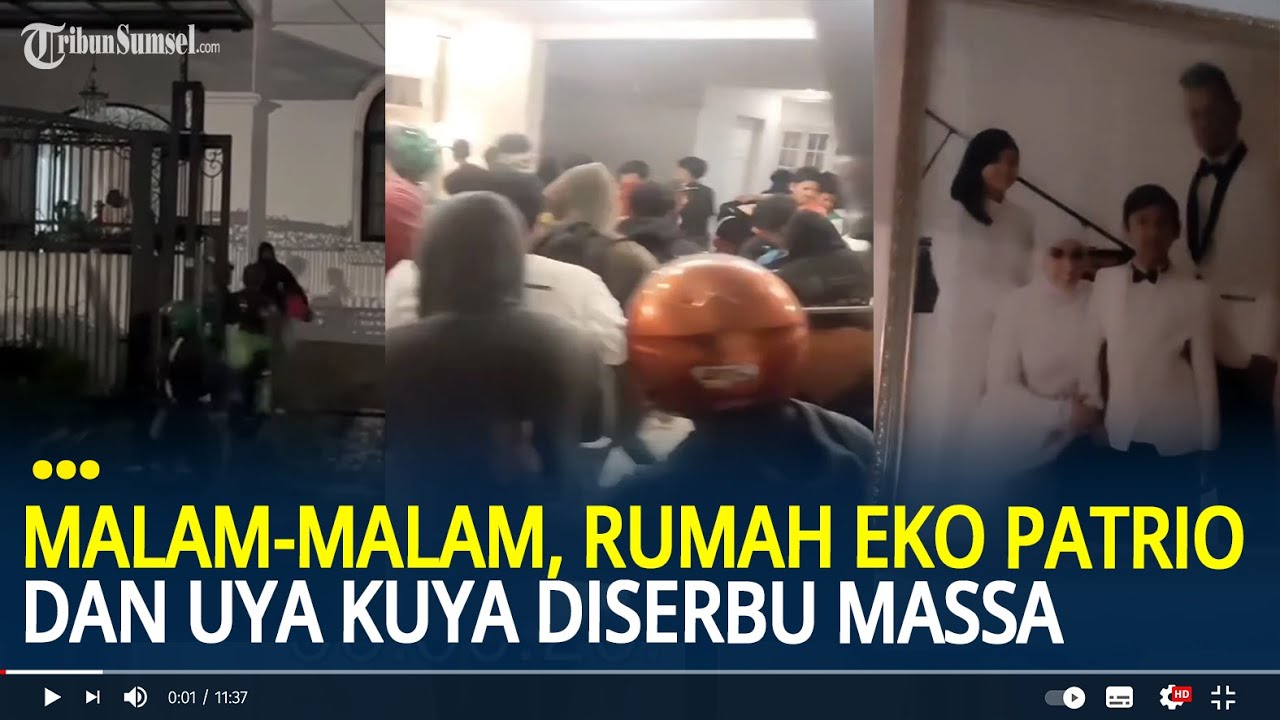 Detik-detik Rumah Eko Patrio dan Uya Kuya Digeruduk Massa, Gerbang Diterobos Barang-barang Dijarah